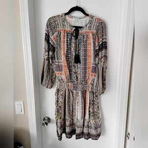 Sundance Multicolor Bohemian Print Dress